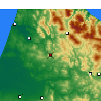 Nearby Forecast Locations - Wazzan - mapa