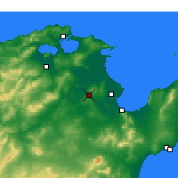 Nearby Forecast Locations - Oued Ellil - mapa
