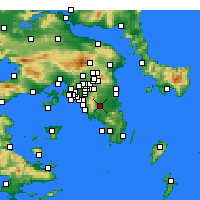 Nearby Forecast Locations - Kropia - mapa
