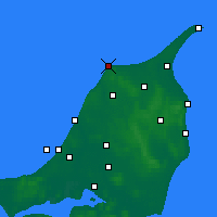 Nearby Forecast Locations - Hirtshals - mapa