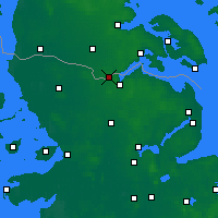Nearby Forecast Locations - Padborg - mapa