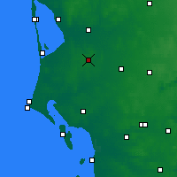 Nearby Forecast Locations - Ølgod - mapa