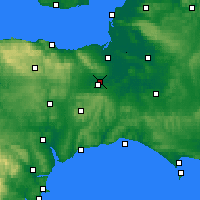 Nearby Forecast Locations - Taunton - mapa