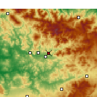 Nearby Forecast Locations - Taounate - mapa