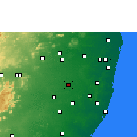 Nearby Forecast Locations - Kanchipuram - mapa