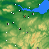 Nearby Forecast Locations - Bathgate - mapa
