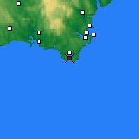 Nearby Forecast Locations - Salcombe - mapa