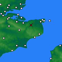 Nearby Forecast Locations - Canterbury - mapa