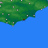 Nearby Forecast Locations - Hastings - mapa