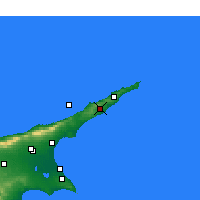 Nearby Forecast Locations - Karpas - mapa