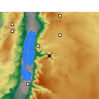 Nearby Forecast Locations - Wadi al-Maudżib - mapa