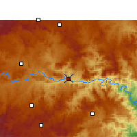 Nearby Forecast Locations - Pevensey - mapa