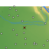 Nearby Forecast Locations - Ludhijana - mapa