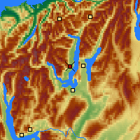 Nearby Forecast Locations - Wanaka - mapa