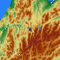 Nearby Forecast Locations - Lake Rotoroa - mapa