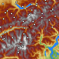 Nearby Forecast Locations - Brig - mapa