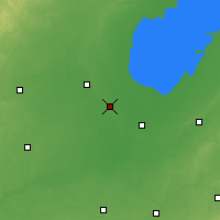 Nearby Forecast Locations - Saginaw - mapa