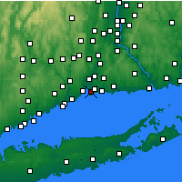 Nearby Forecast Locations - New Haven - mapa