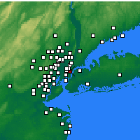 Nearby Forecast Locations - Nowy Jork - mapa