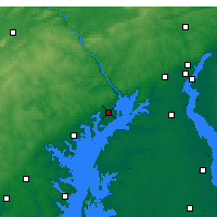 Nearby Forecast Locations - Aberdeen - mapa