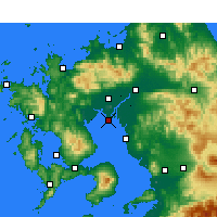 Nearby Forecast Locations - Saga, Lotnisko - mapa