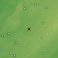Nearby Forecast Locations - Sturgis - mapa