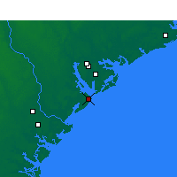 Nearby Forecast Locations - Hilton H. Isl. - mapa