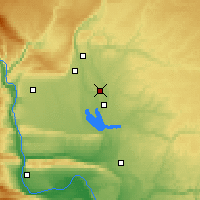 Nearby Forecast Locations - Moses Lake - mapa