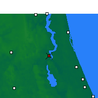 Nearby Forecast Locations - Palatka - mapa