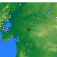 Nearby Forecast Locations - Vendas Novas - mapa