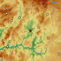 Nearby Forecast Locations - Mirandela - mapa