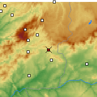 Nearby Forecast Locations - Penamacor - mapa