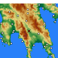 Nearby Forecast Locations - Sparta - mapa
