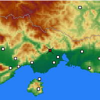 Nearby Forecast Locations - Ksanti - mapa