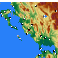 Nearby Forecast Locations - Margariti - mapa