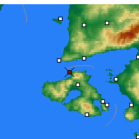 Nearby Forecast Locations - Mithymna - mapa