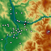 Nearby Forecast Locations - Troutdale - mapa