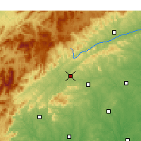 Nearby Forecast Locations - Morganton - mapa
