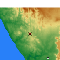 Nearby Forecast Locations - Bitterfontein - mapa