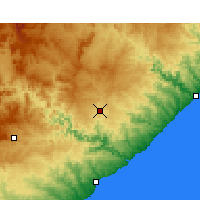 Nearby Forecast Locations - Gcuwa - mapa