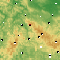 Nearby Forecast Locations - Brotterode - mapa