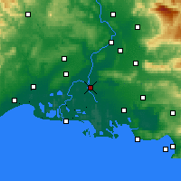 Nearby Forecast Locations - Arles - mapa