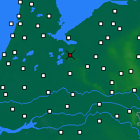Nearby Forecast Locations - Hilversum - mapa