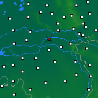 Nearby Forecast Locations - Beneden-Leeuwen - mapa