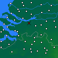 Nearby Forecast Locations - Zevenbergen - mapa