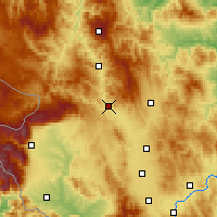 Nearby Forecast Locations - Mitrowica - mapa