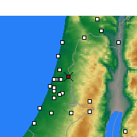 Nearby Forecast Locations - Kafr Kasim - mapa