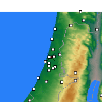 Nearby Forecast Locations - Bene Berak - mapa