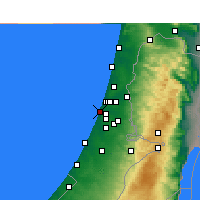 Nearby Forecast Locations - Bat Jam - mapa