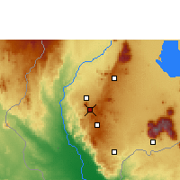 Nearby Forecast Locations - Blantyre - mapa